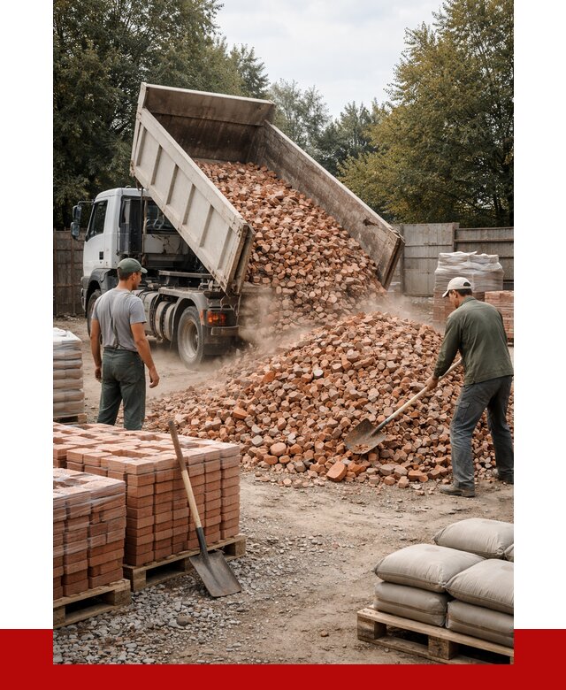 Бой кирпича в Орле с доставкой от 4252 руб/куб | ПРОНЕРУДОрл