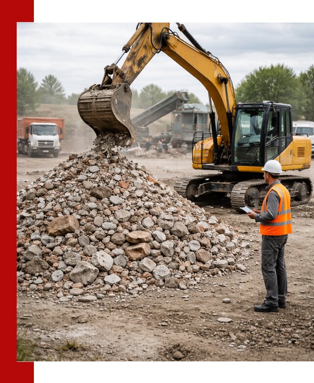 Доставка и вывоз строительного боя в Орле