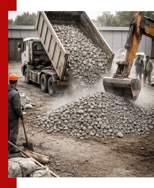 Доставка дробленого бетона в Орле оптом и в розницу