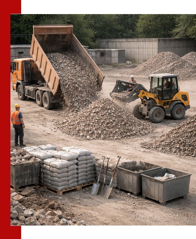 Вторичные материалы для отсыпки в Орле — поставка и доставка