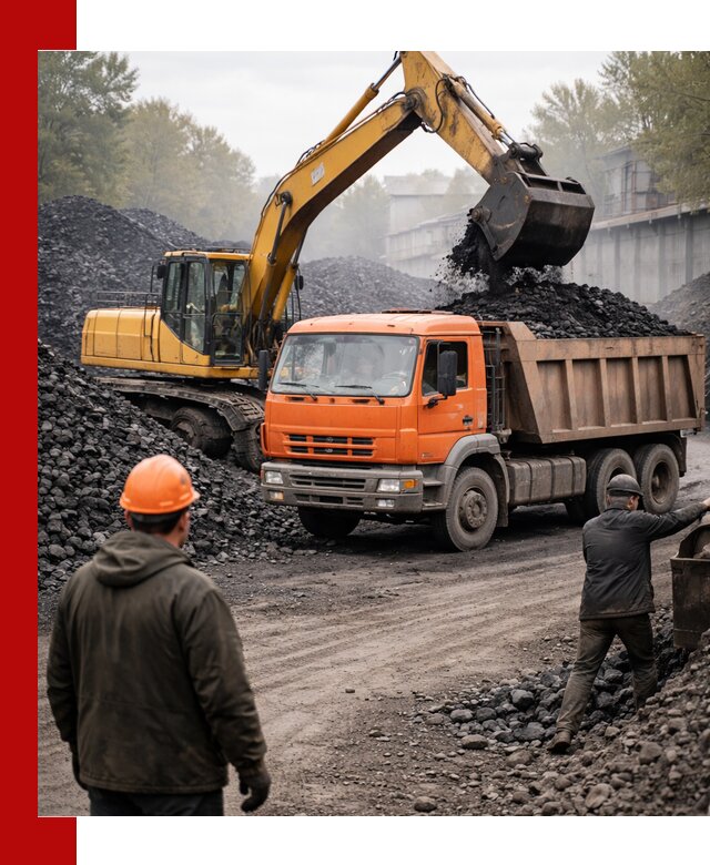 Доставка угля автотранспортом в Орле быстро и выгодно