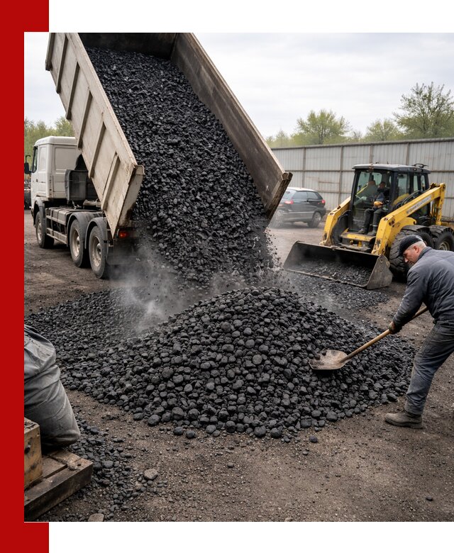 Доставка угля орех в Орле оптом и в розницу