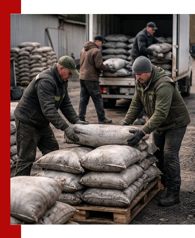 Доставка угля в мешках по выгодным ценам в Орле