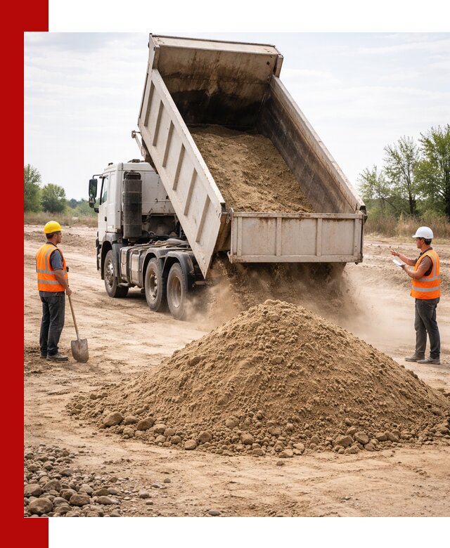 Доставка самосвалом 15 кубов в Орле за город и по городу