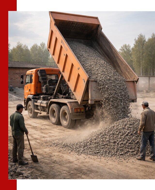 Доставка самосвалом 20 м3 в Орле быстро и надежно