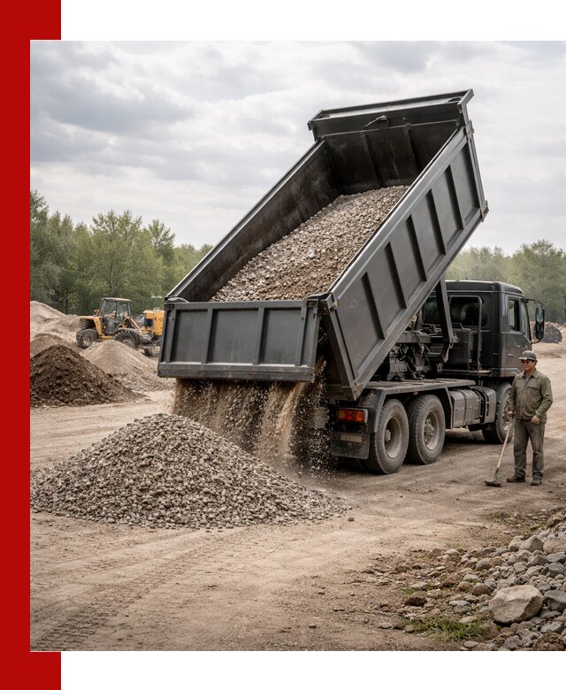 Доставка самосвалом 30 м3 по выгодным ценам в Орле