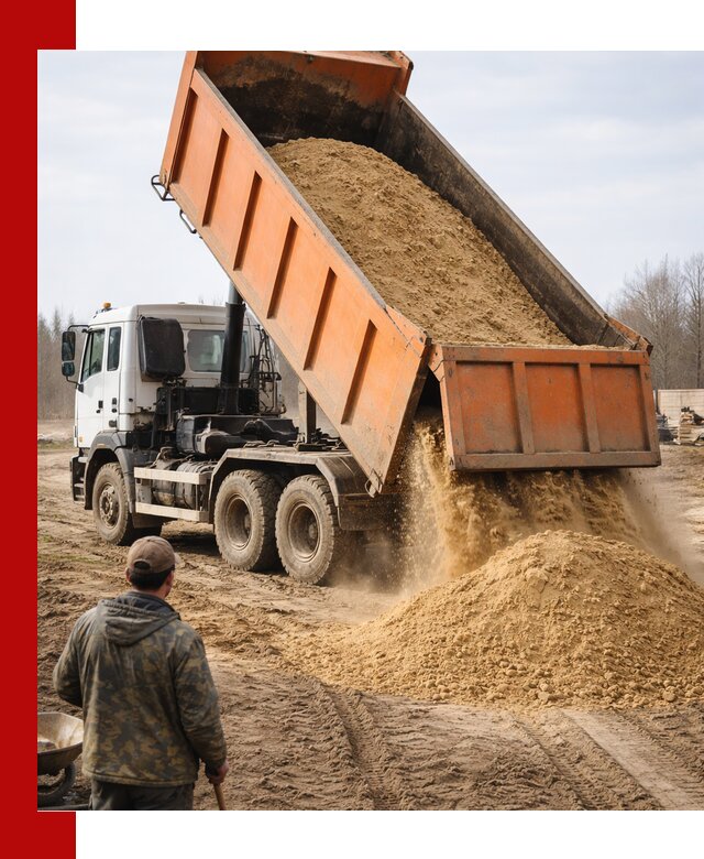Аренда самосвала 20 тонн для перевозки грузов в Орле
