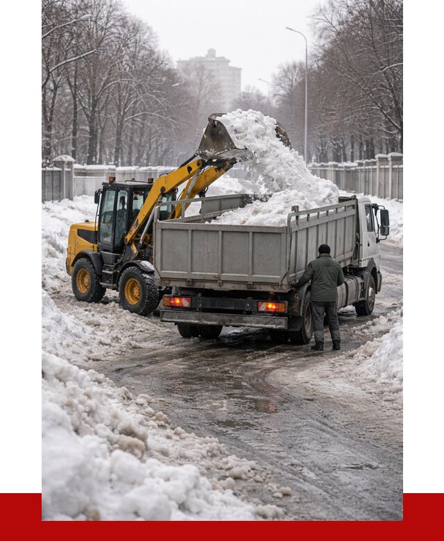 Вывоз снега с погрузкой в Орле от 3543 р. ПРОНЕРУДОрл