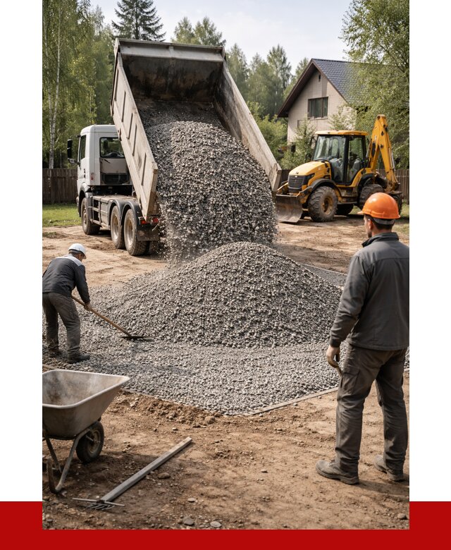 Отсыпка участка щебнем в Орле от 6581 р. ПРОНЕРУДОрл