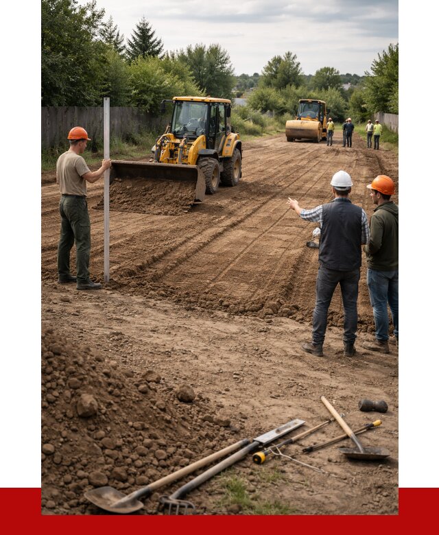 Планировка участка грунтом в Орле от 4556 р ПРОНЕРУДОрл