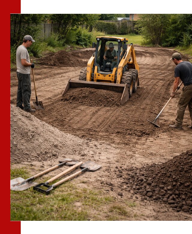 Планировка участка грунтом с вывозом и доставкой в Орле