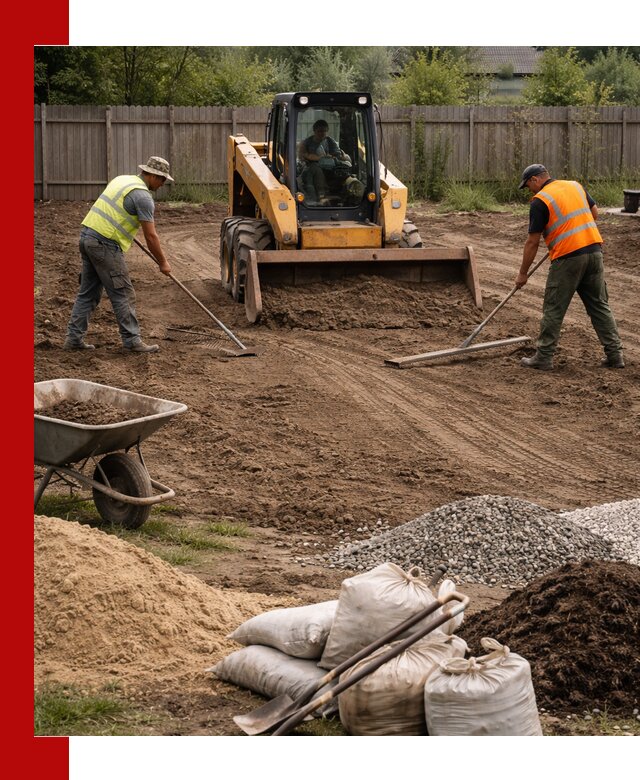 Выравнивание участка под строительство и благоустройство в Орле