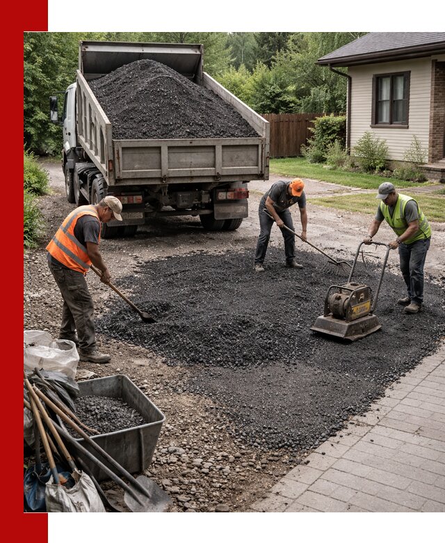 Асфальтовая крошка для двора с доставкой в Орле